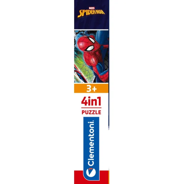 Clementoni Cartes|Marvel Spiderman - 1x12 + 1x16 + 1x20 + 1x24 pièces