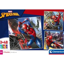 Clementoni Cartes|Marvel Spiderman - 3x48 pièces