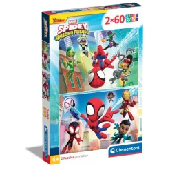 Clementoni Cartes|Vintage|Marvel Spidey & His Amazing Friends - 60 pièces