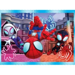 Clementoni Cartes|Marvel Spidey And His Amazing Friends - 1x12 + 1x16 + 1x20 + 1x24 pièces