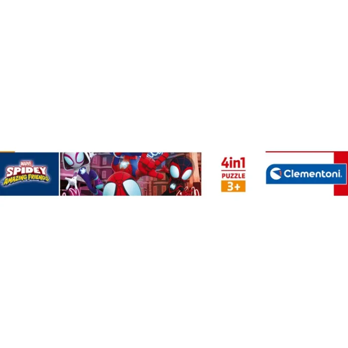 Clementoni Cartes|Marvel Spidey And His Amazing Friends - 1x12 + 1x16 + 1x20 + 1x24 pièces