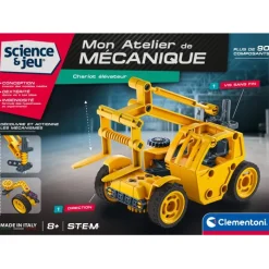 Clementoni Construction|Mon atelier de mécanique - Chariot élévateur