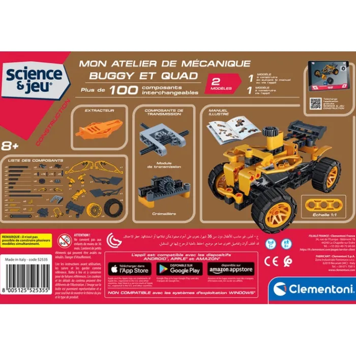 Clementoni Construction|Mon atelier de mécanique - Buggy & Quad