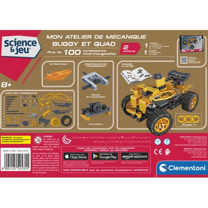 Clementoni Construction|Mon atelier de mécanique - Buggy & Quad