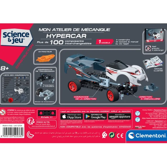 Clementoni Construction|Mon atelier de mécanique - Hypercar