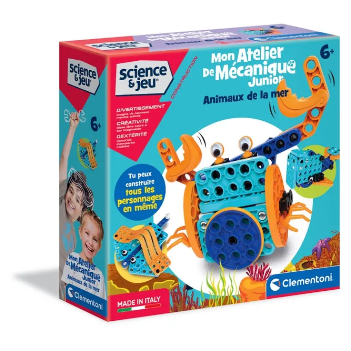 Clementoni Construction|Mon Atelier De Mécanique Junior - Animaux de la mer