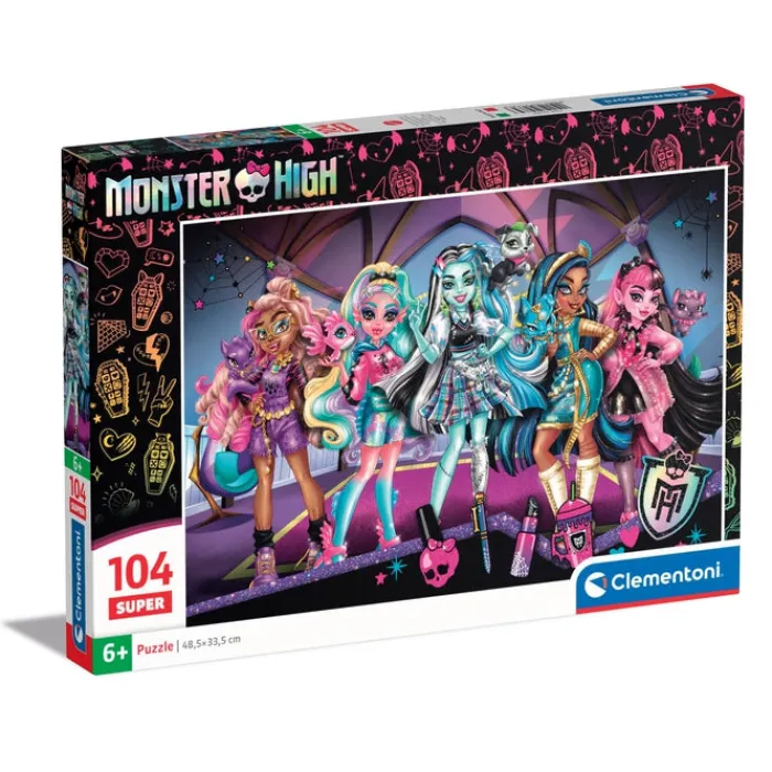 Clementoni Cartes|Autres Personnages|Monster High - 104 pièces