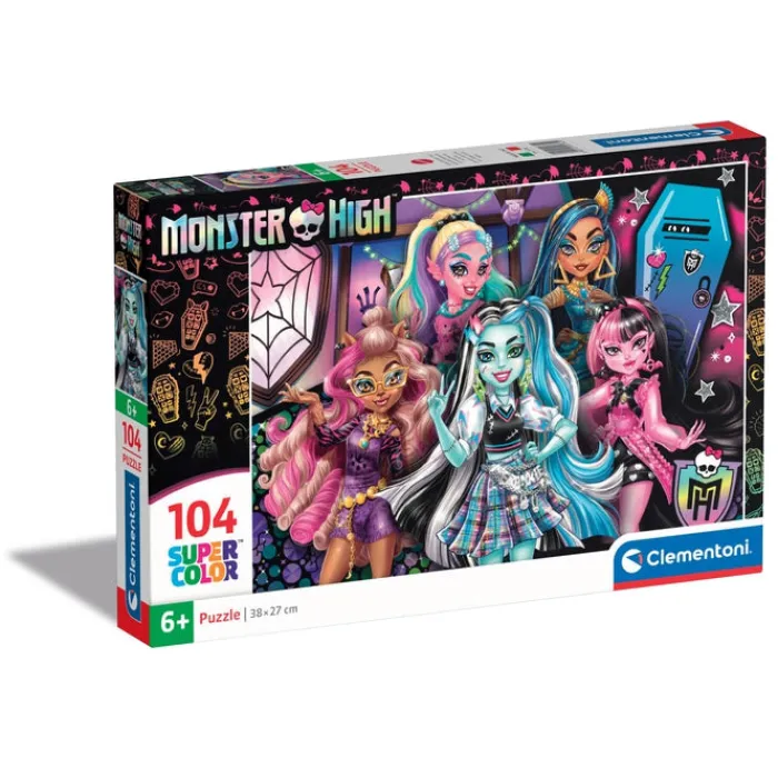 Clementoni Cartes|Autres Personnages|Monster High - 104 pièces