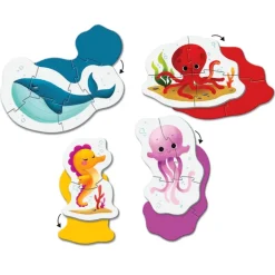 Clementoni Cartes|Animaux|My First Puzzles Sea Life
