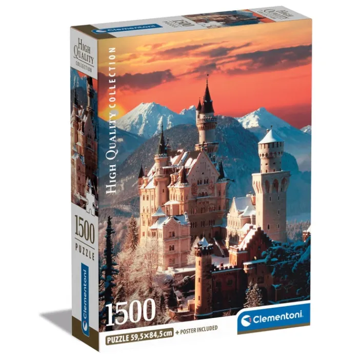 Clementoni Football|Vintage|Neuschwanstein - 1500 pièces