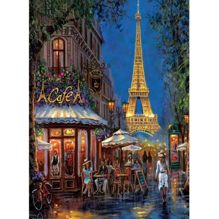 Clementoni Football|Vintage|Night At The Eiffel Café- - 500 pièces