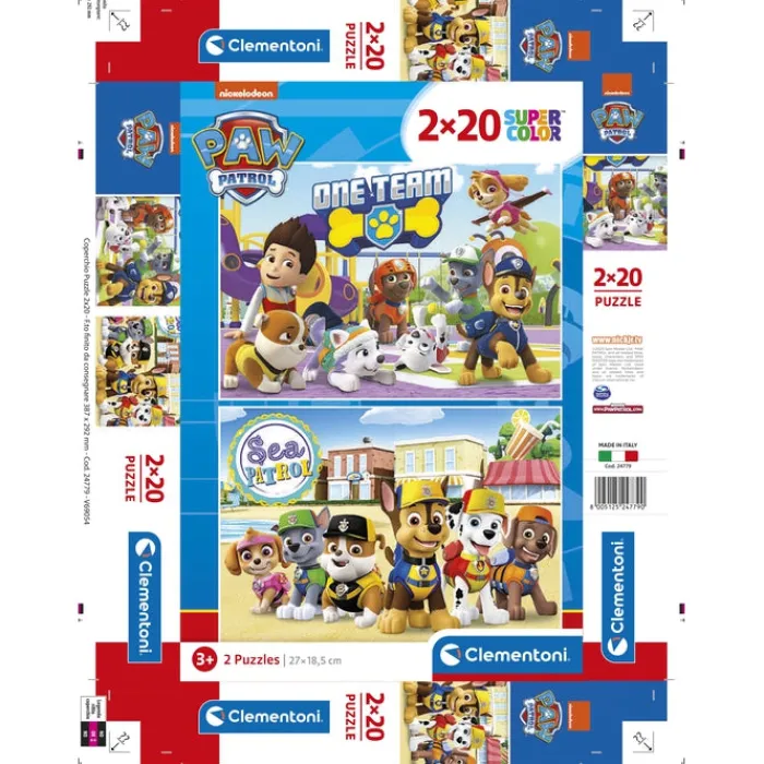 Clementoni Cartes|Paw Patrol - 2x20 pièces