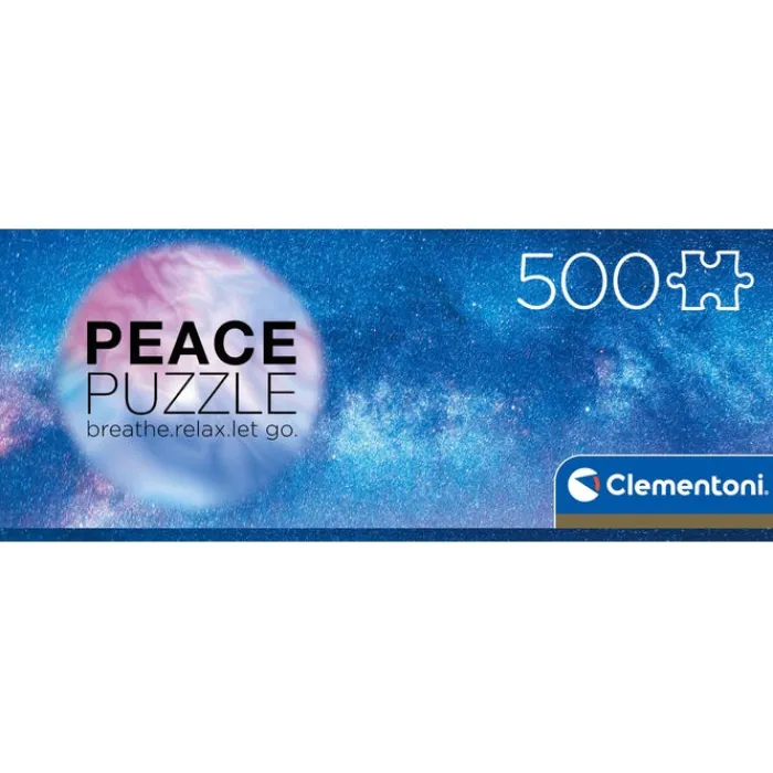 Clementoni Football|Vintage|Peace Puzzle - Light Blue - 500 pièces