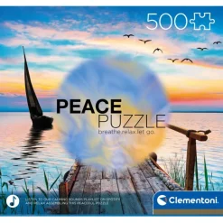 Clementoni Football|Vintage|Peace Puzzle - Peaceful Wind - 500 pièces