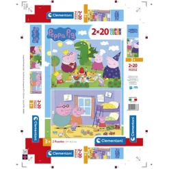 Clementoni Cartes|Autres Personnages|Peppa Pig - 20 pièces