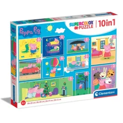 Clementoni Autres Personnages|Cartes|Peppa Pig - 1x60 + 2x48 + 4x30 + 3x18 pièces