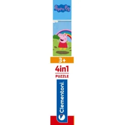 Clementoni Cartes|Autres Personnages|Peppa Pig - 1x12 + 1x16 + 1x20 + 1x24 pièces