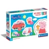 Clementoni Cartes|Autres Personnages|Peppa Pig - 1x3 + 1x6 + 1x9 + 1x12 pièces