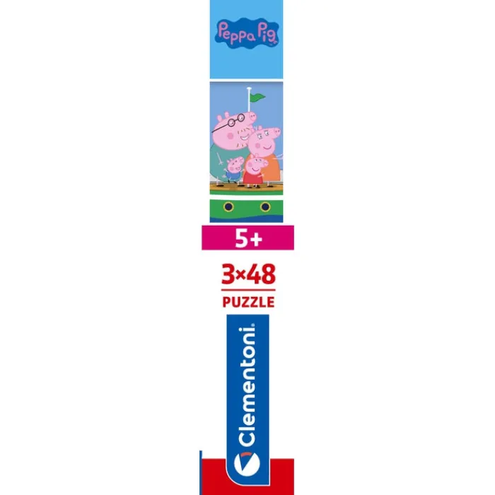 Clementoni Personnages Disney|Cartes|Peppa Pig - 3x48 pièces
