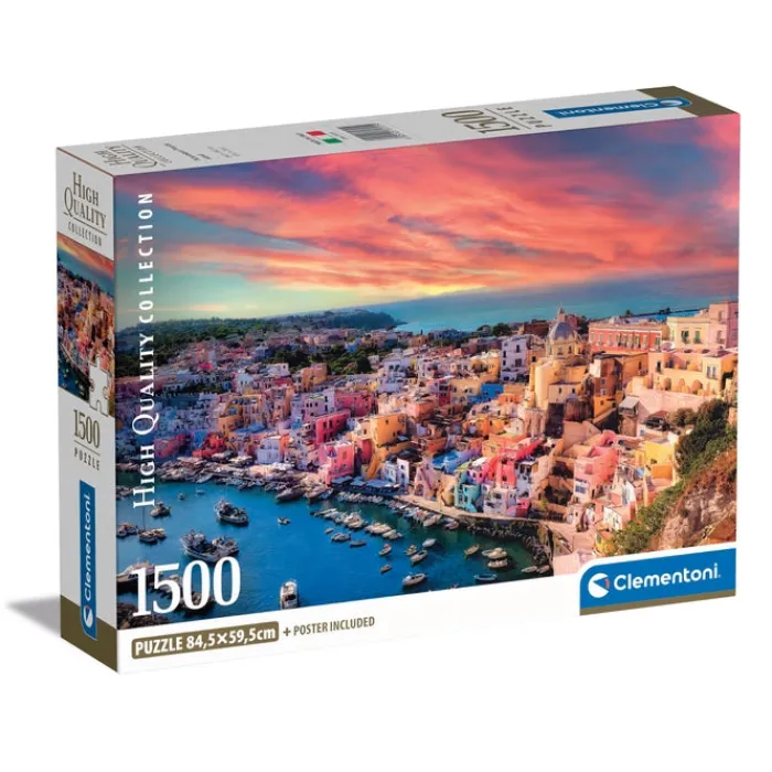 Clementoni Football|Vintage|Picturesque Procida Island - 1500 pièces