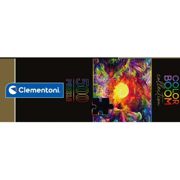 Clementoni Color Boom|Football|Psychedelic Jungle Sunrise - 500 pièces