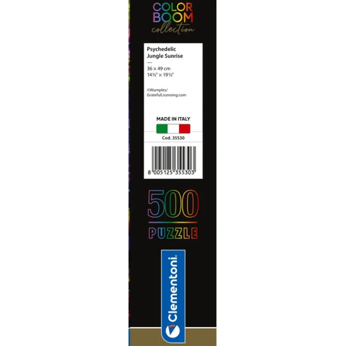 Clementoni Color Boom|Football|Psychedelic Jungle Sunrise - 500 pièces