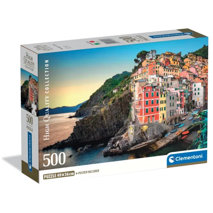 Clementoni Football|Vintage|Riomaggiore Coast - 500 pièces