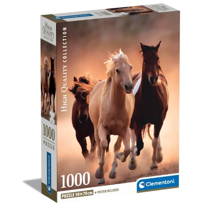 Clementoni Football|Vintage|Running Horses - 1000 pièces