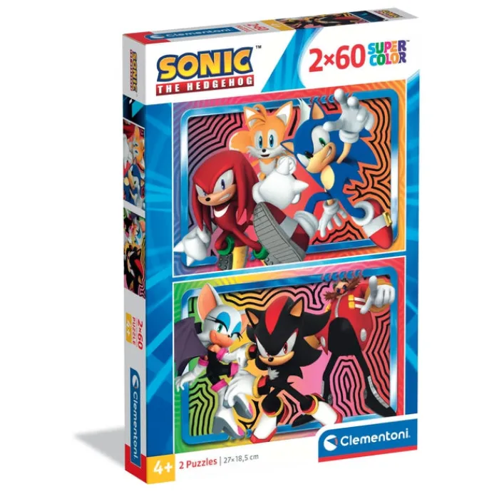 Clementoni Cartes|Autres Personnages|Sonic - 60 pièces