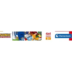 Clementoni Cartes|Autres Personnages|Sonic - 1x12 + 1x16 + 1x20 + 1x24 pièces