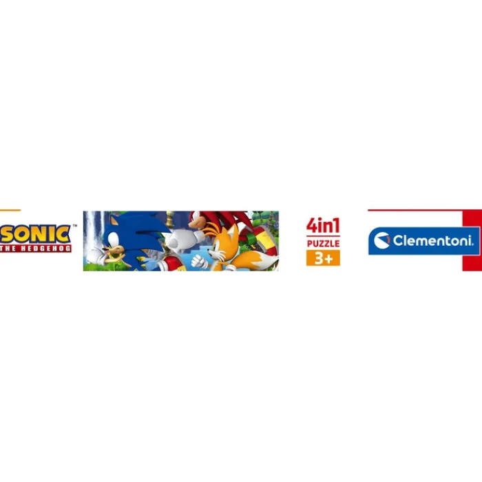 Clementoni Cartes|Autres Personnages|Sonic - 1x12 + 1x16 + 1x20 + 1x24 pièces