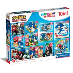 Clementoni Cartes|Autres Personnages|Sonic - 1x60 + 2x48 + 4x30 + 3x18 pièces