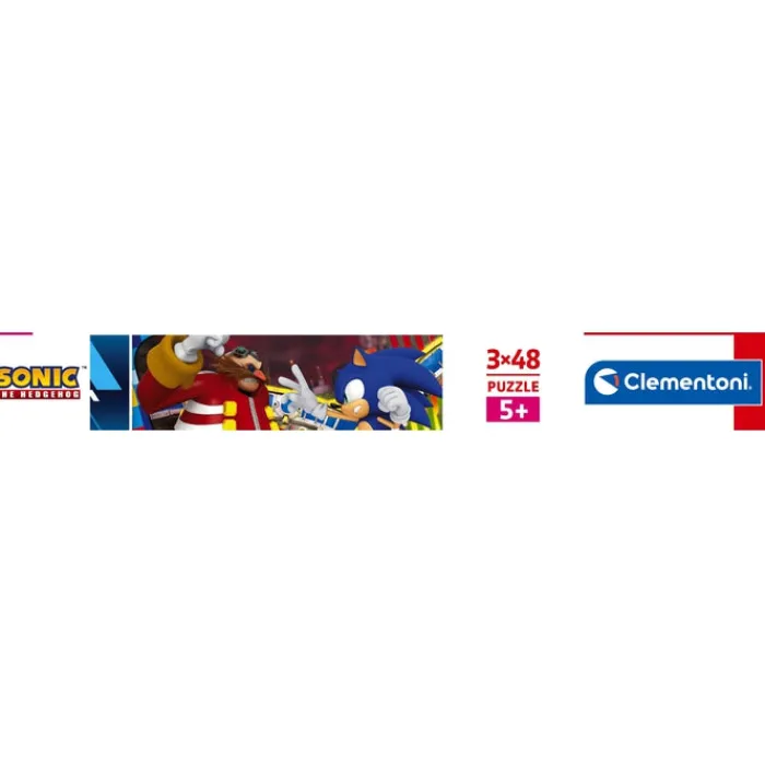 Clementoni Cartes|Autres Personnages|Sonic - 3x48 pièces