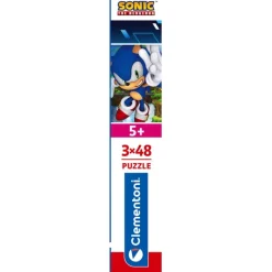 Clementoni Cartes|Autres Personnages|Sonic - 3x48 pièces