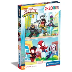 Clementoni Cartes|Spidey And His Amazing Friends - 2x20 pièces