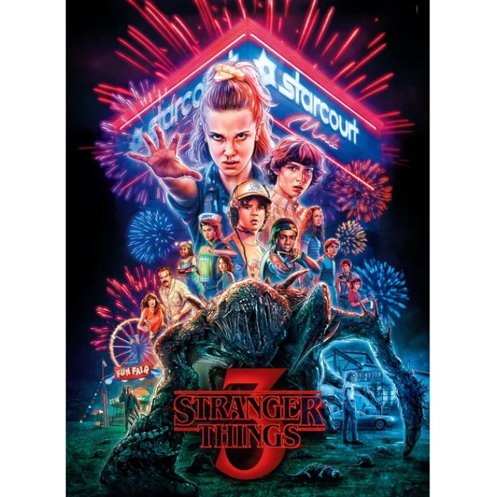 Clementoni Football|Vintage|Stranger Things S03 - 1000 pièces