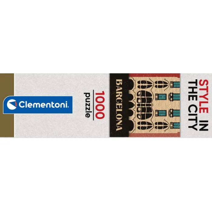 Clementoni Football|Vintage|Style In The City - Barcelona - 1000 pièces