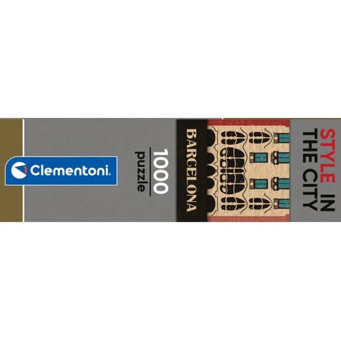 Clementoni Football|Vintage|Style In The City - Barcelona - 1000 pièces