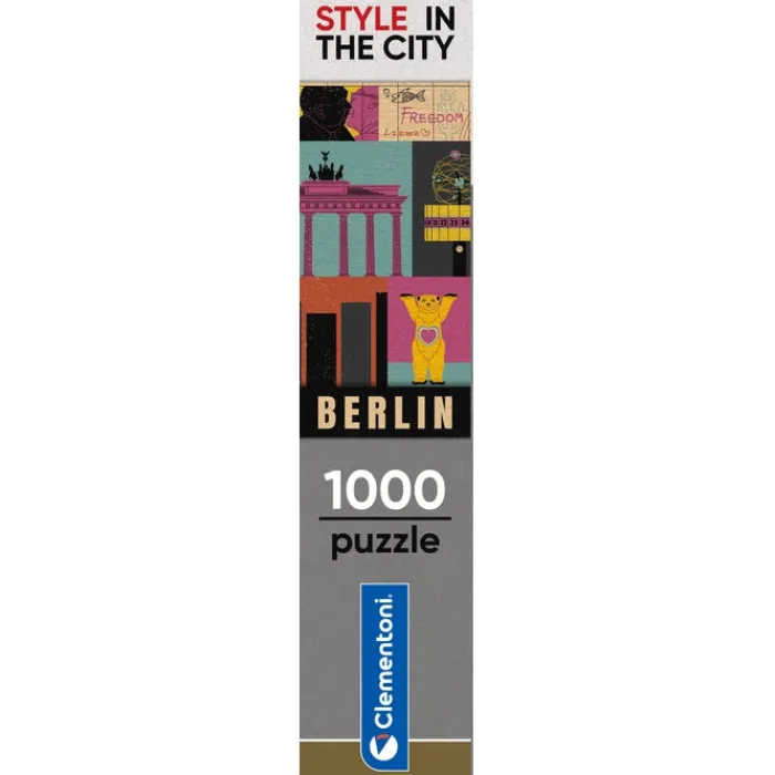 Clementoni Football|Vintage|Style In The City - Berlin - 1000 pièces