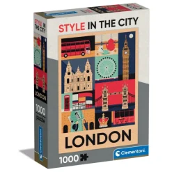 Clementoni Football|Vintage|Style In The City - London - 1000 pièces