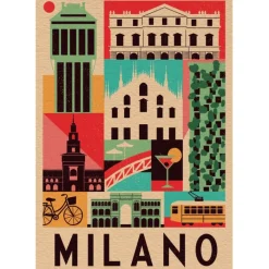 Clementoni Football|Vintage|Style In The City - Milano - 1000 pièces