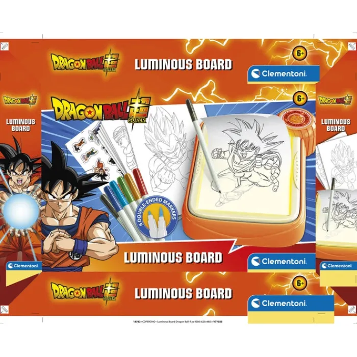 Clementoni Ardoises Magiques|Tableau lumineux - Dragon Ball