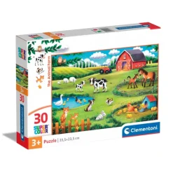 Clementoni Cartes|Illustrations|The Animal Farm - 30 pièces