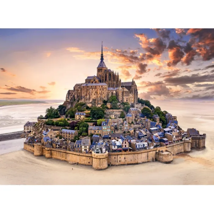 Clementoni Football|Vintage|The Mont Saint - Michel Rising - 1500 pièces