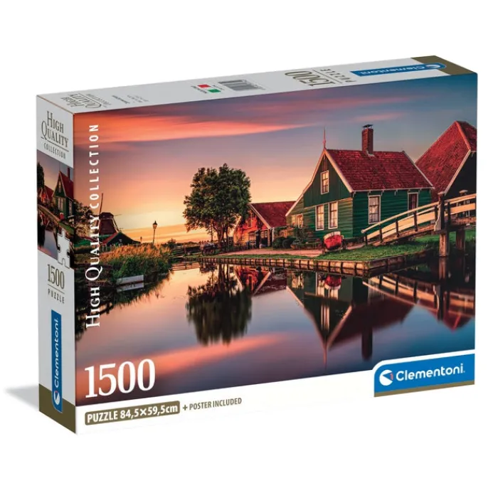 Clementoni Football|Vintage|Zaanse Schans - 1500 pièces
